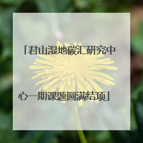 君山湿地碳汇研究中心一期课题圆满结项