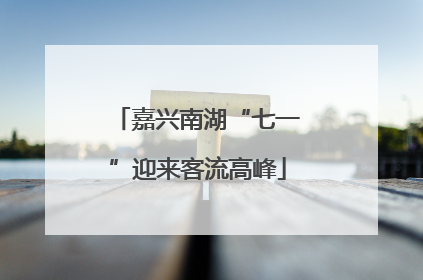 嘉兴南湖“七一”迎来客流高峰