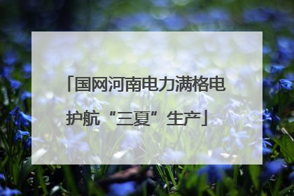国网河南电力满格电护航“三夏”生产