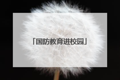 国防教育进校园
