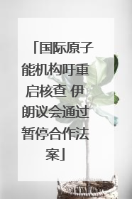 国际原子能机构吁重启核查 伊朗议会通过暂停合作法案