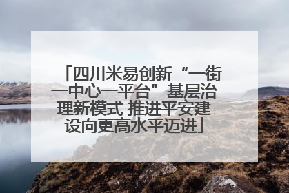 四川米易创新“一街一中心一平台”基层治理新模式 推进平安建设向更高水平迈进