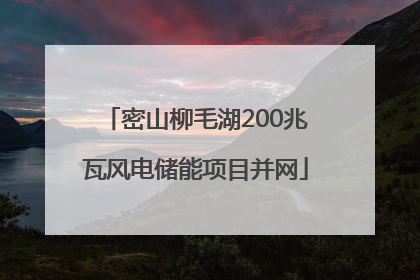 密山柳毛湖200兆瓦风电储能项目并网