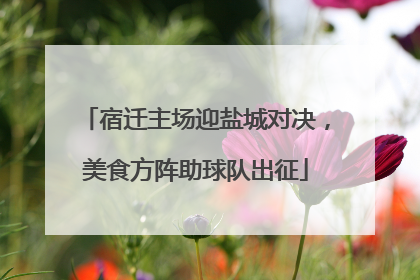 宿迁主场迎盐城对决，美食方阵助球队出征