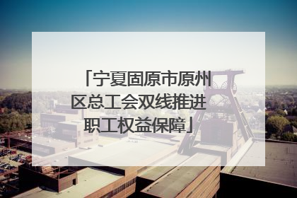 宁夏固原市原州区总工会双线推进职工权益保障