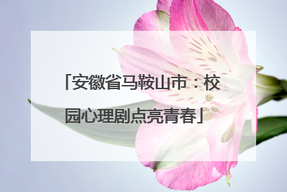 安徽省马鞍山市：校园心理剧点亮青春