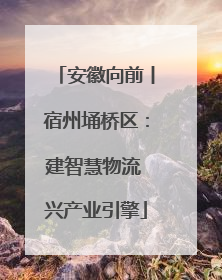 安徽向前丨宿州埇桥区：建智慧物流 兴产业引擎