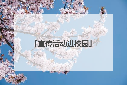 宣传活动进校园