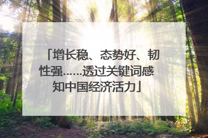 增长稳、态势好、韧性强……透过关键词感知中国经济活力