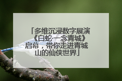多维沉浸数字展演《白蛇·一念青城》启幕，带你走进青城山的仙侠世界
