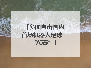 多图直击国内首场机器人足球“AI赛”