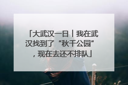大武汉一日︱我在武汉找到了“秋千公园”，现在去还不排队