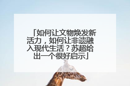 如何让文物焕发新活力，如何让非遗融入现代生活？苏超给出一个很好启示