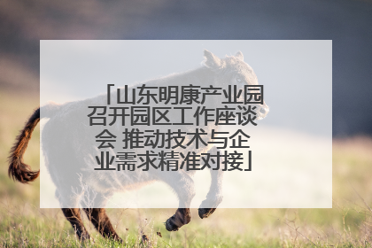 山东明康产业园召开园区工作座谈会 推动技术与企业需求精准对接