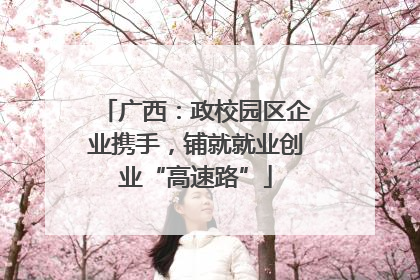 广西：政校园区企业携手，铺就就业创业“高速路”