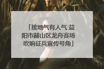 接地气有人气 益阳市赫山区龙舟赛场吹响征兵宣传号角