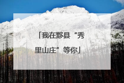 我在黟县“秀里山庄”等你