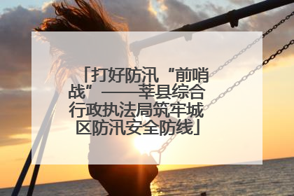 打好防汛“前哨战”——莘县综合行政执法局筑牢城区防汛安全防线