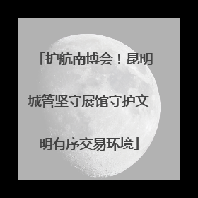 护航南博会！昆明城管坚守展馆守护文明有序交易环境