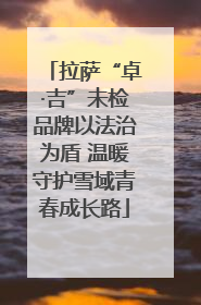 拉萨“卓·吉”未检品牌以法治为盾 温暖守护雪域青春成长路