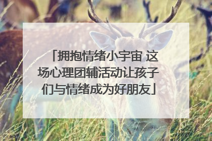 拥抱情绪小宇宙 这场心理团辅活动让孩子们与情绪成为好朋友