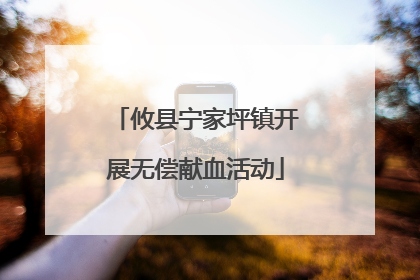 攸县宁家坪镇开展无偿献血活动