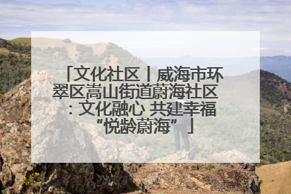 文化社区丨威海市环翠区嵩山街道蔚海社区：文化融心 共建幸福“悦龄蔚海”