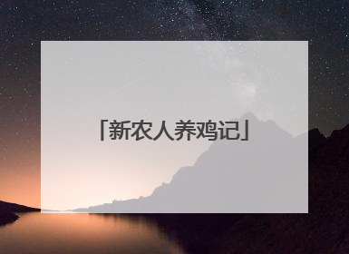 新农人养鸡记