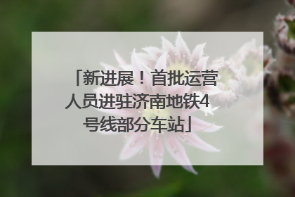 新进展！首批运营人员进驻济南地铁4号线部分车站
