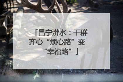 昌宁漭水:干群齐心“烦心路”变“幸福路”
