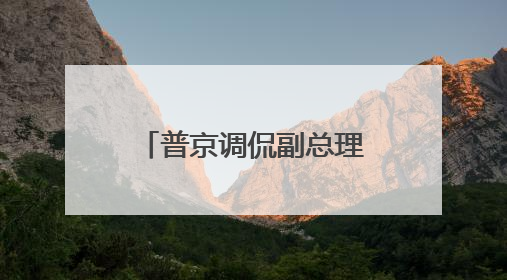 普京调侃副总理：我俩到底谁在克格勃工作过