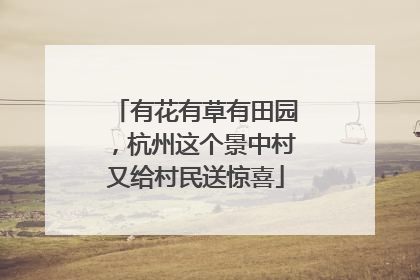 有花有草有田园，杭州这个景中村又给村民送惊喜