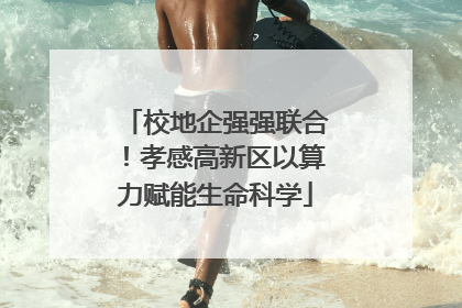 校地企强强联合！孝感高新区以算力赋能生命科学