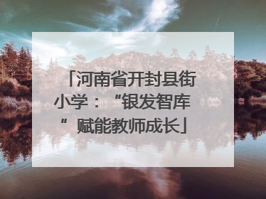 河南省开封县街小学：“银发智库”赋能教师成长