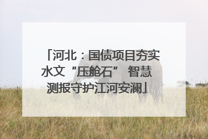河北：国债项目夯实水文“压舱石” 智慧测报守护江河安澜