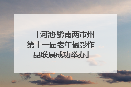 河池·黔南两市州第十一届老年摄影作品联展成功举办