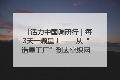 活力中国调研行｜每3天一颗星！——从“造星工厂”到太空织网的“银河速度”