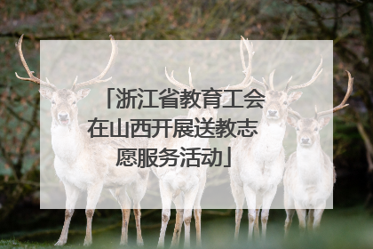 浙江省教育工会在山西开展送教志愿服务活动