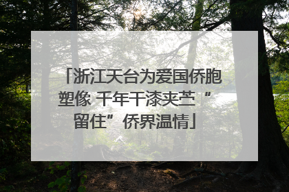 浙江天台为爱国侨胞塑像 千年干漆夹苎“留住”侨界温情
