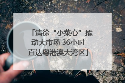 清徐“小菜心”撬动大市场 36小时直达粤港澳大湾区
