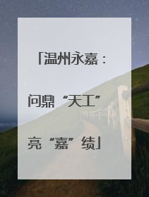 温州永嘉：问鼎“天工”亮“嘉”绩