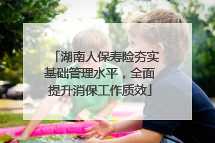 湖南人保寿险夯实基础管理水平，全面提升消保工作质效