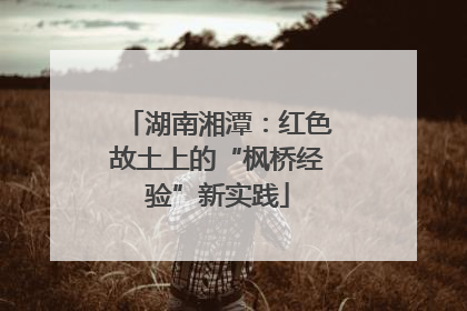 湖南湘潭：红色故土上的“枫桥经验”新实践