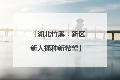 湖北竹溪：新区新人播种新希望