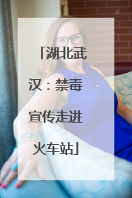 湖北武汉：禁毒宣传走进火车站
