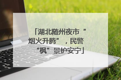 湖北随州夜市“烟火升腾”，民警“枫”景护安宁