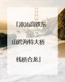 漳汕高铁东山跨海特大桥栈桥合龙