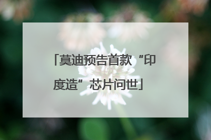 莫迪预告首款“印度造”芯片问世