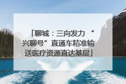 聊城：三向发力 “兴聊号”直通车精准输送医疗资源直达基层