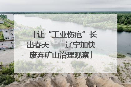 让“工业伤疤”长出春天——辽宁加快废弃矿山治理观察